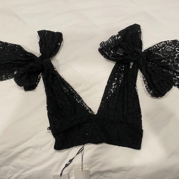 Bambah Black Lace Triangle Top - Picture 7 of 8